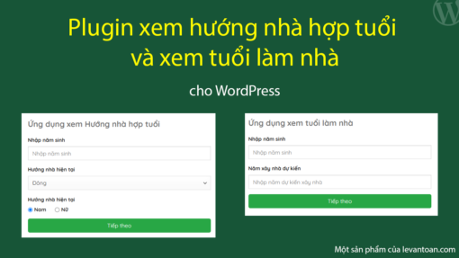 Plugin xem hướng nhà hợp tuổi và xem tuổi làm nhà cho WordPress